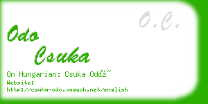 odo csuka business card